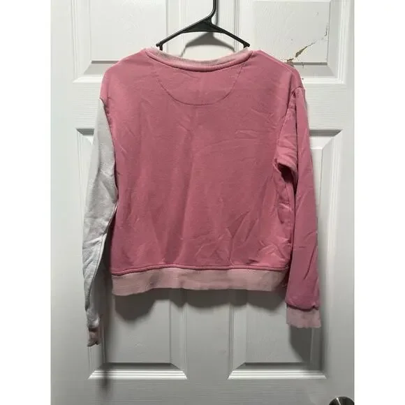Levi’s Teenager Meet and Greet Pink Colorblocked Crewneck Girls XL - Picture 6 of 6